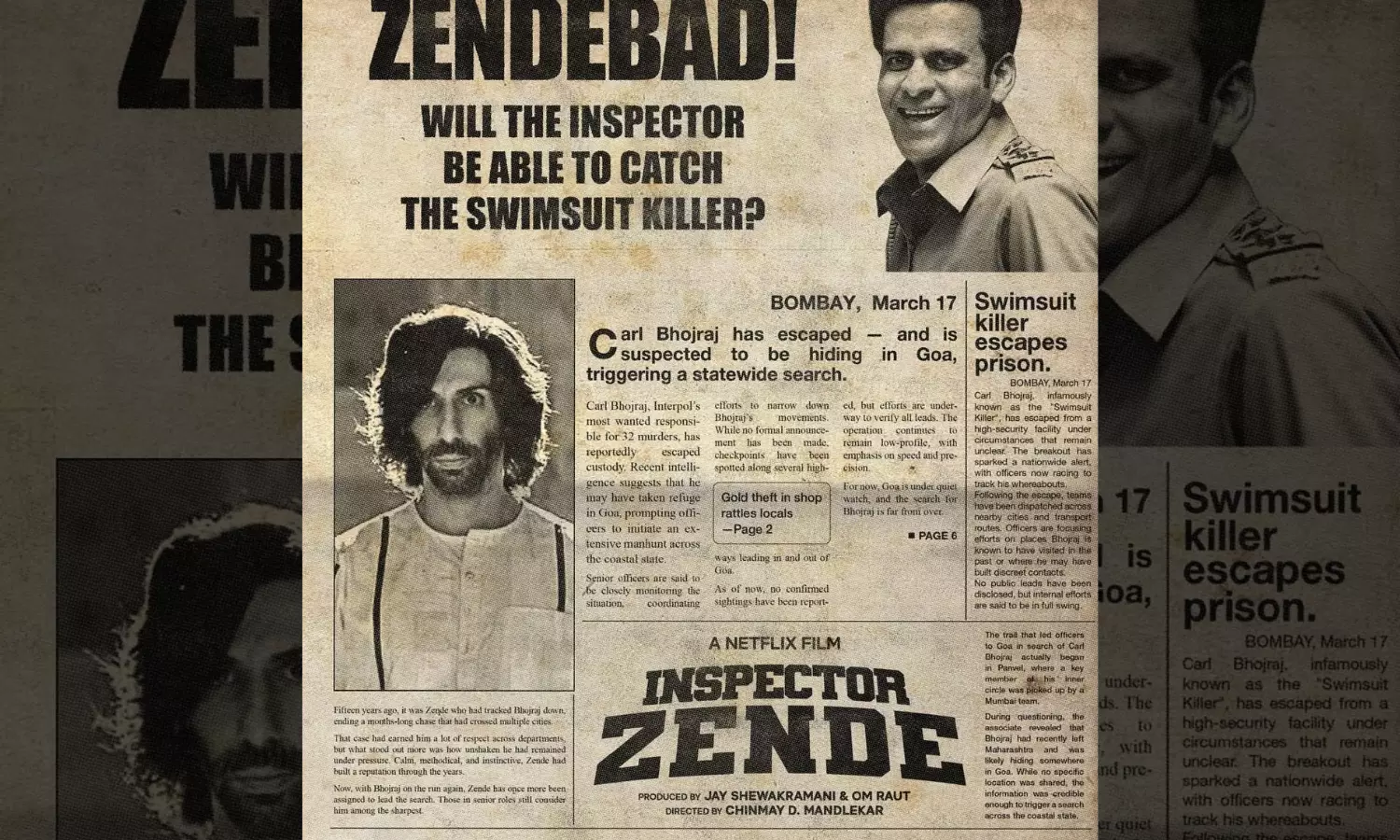 Inspector Zende – Netflix (September 5)